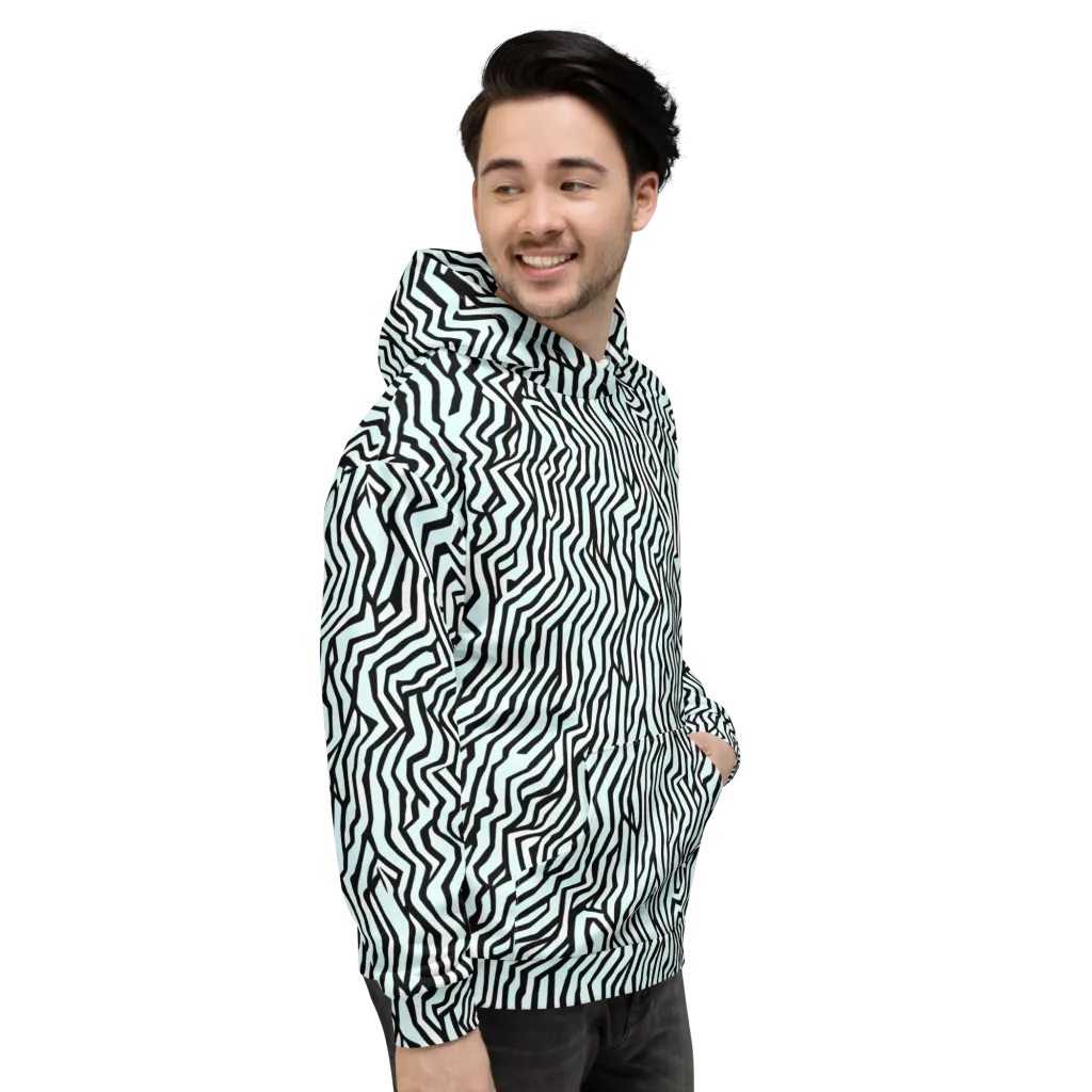 Echoing Stripes on Hoodie — Right