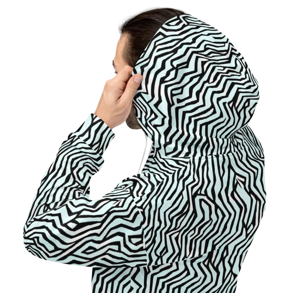 Echoing Stripes on Hoodie — Back