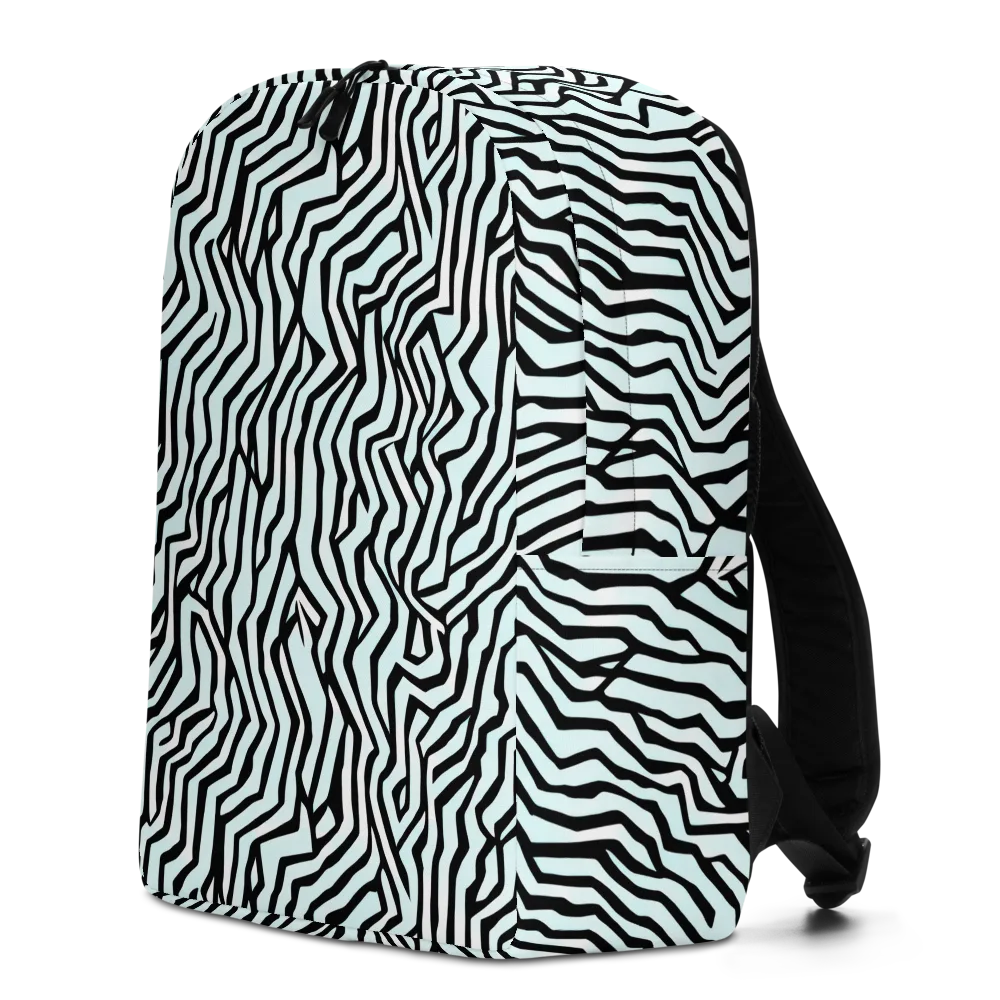 Echoing Stripes on Minimalist Backpack — Left