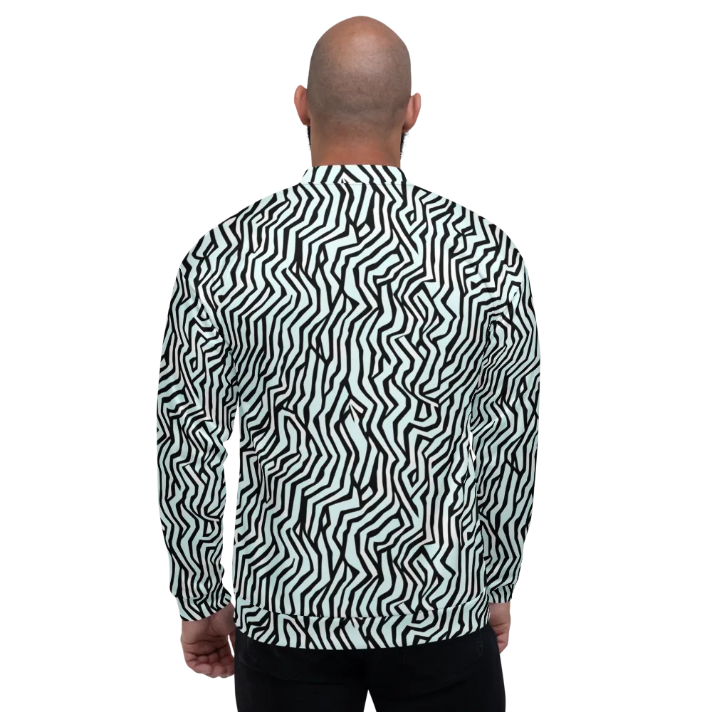 Echoing Stripes on Bomber Jacket — Back