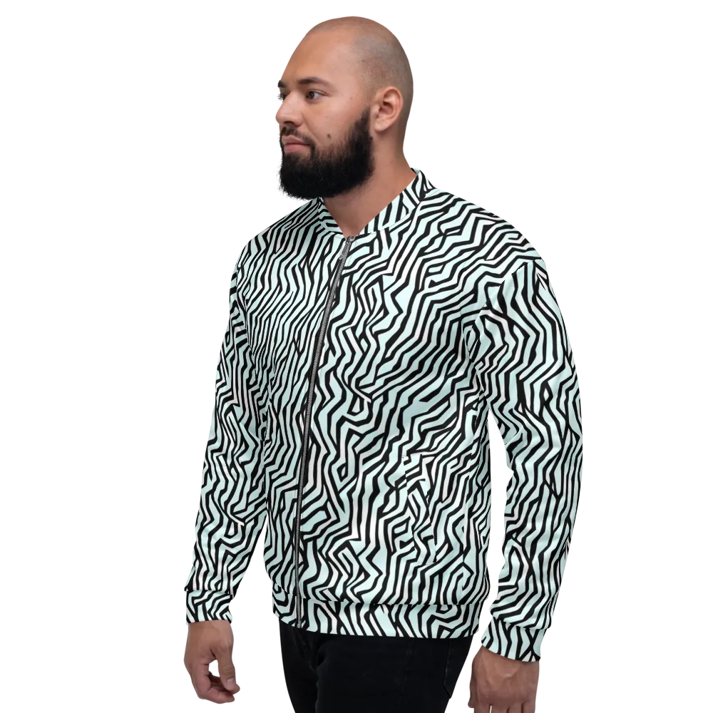 Echoing Stripes on Bomber Jacket — Left
