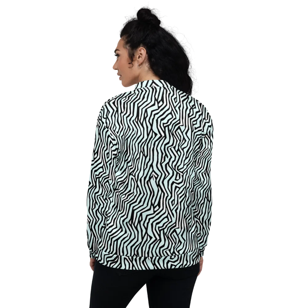 Echoing Stripes on Bomber Jacket — Back