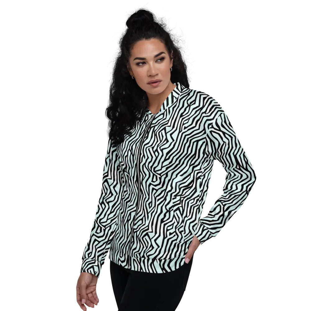 Echoing Stripes on Bomber Jacket — Left