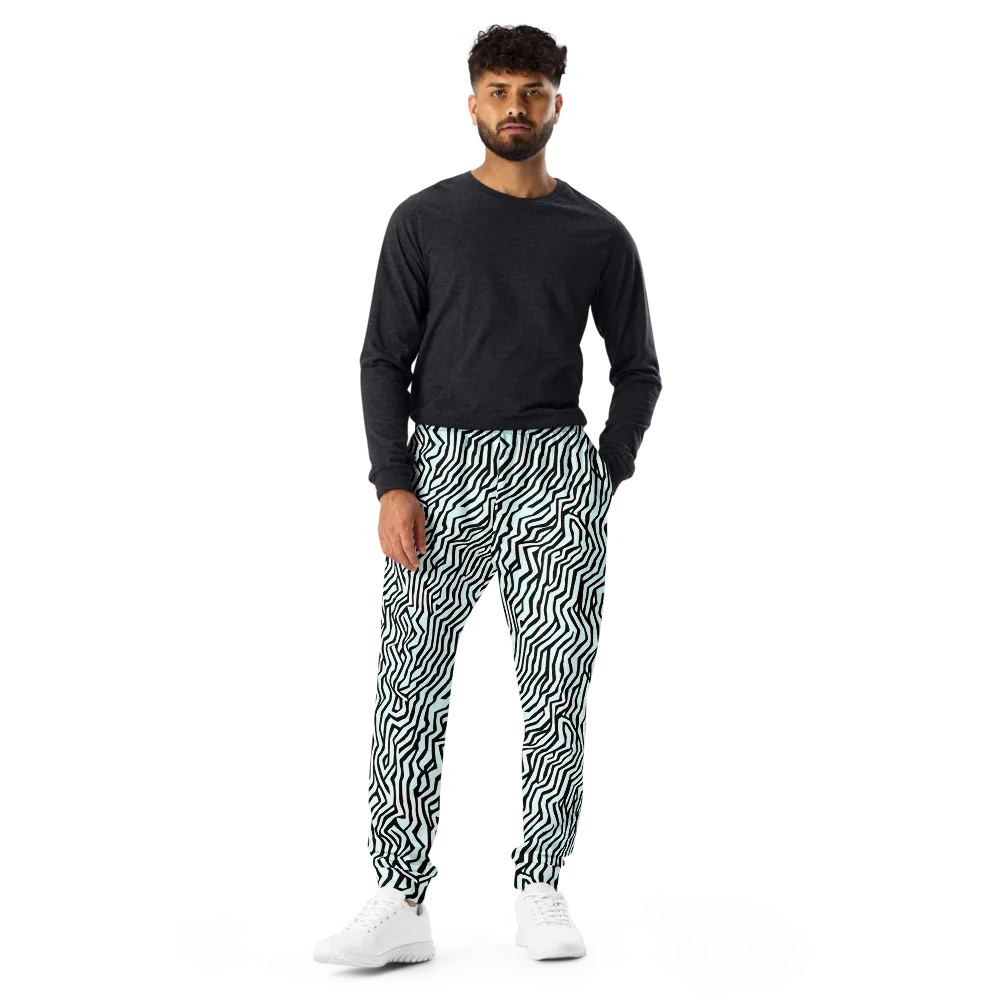 Echoing Stripes on Men's Joggers — Front