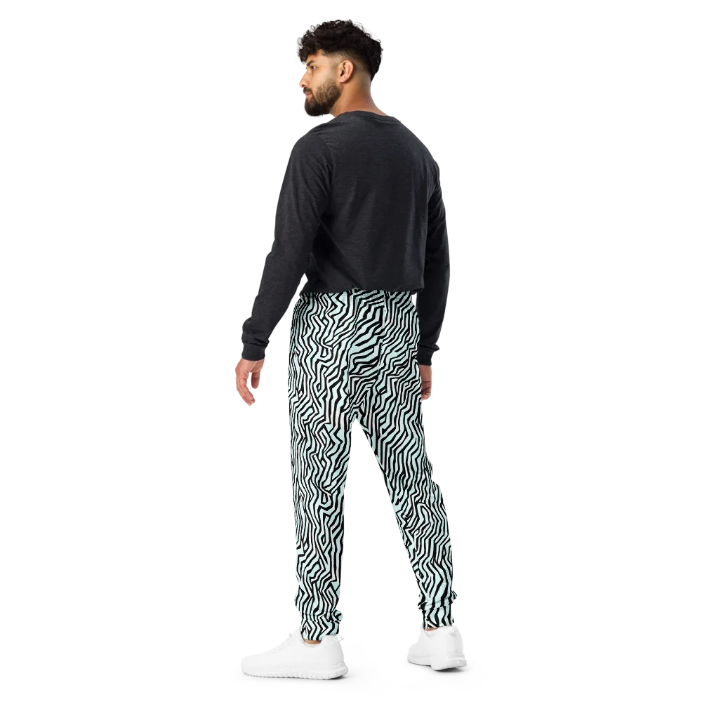 Echoing Stripes on Men's Joggers — Back