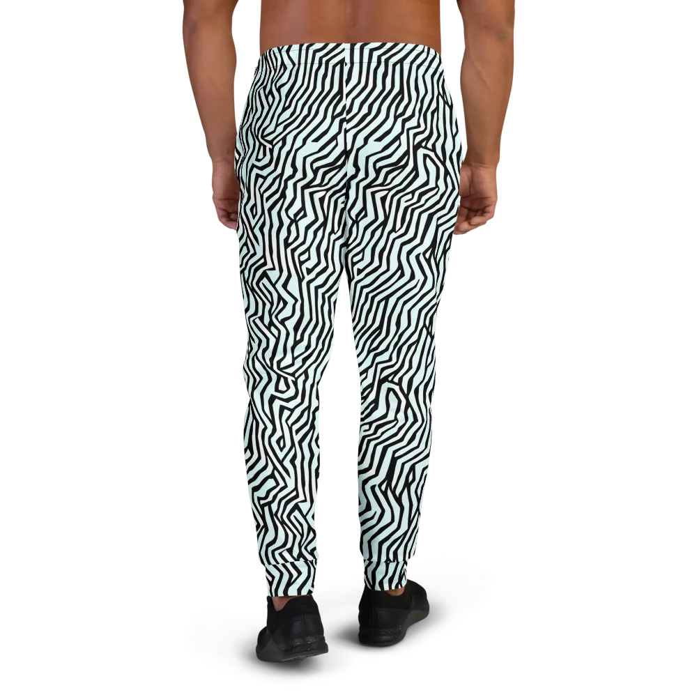 Echoing Stripes on Men's Joggers — Back