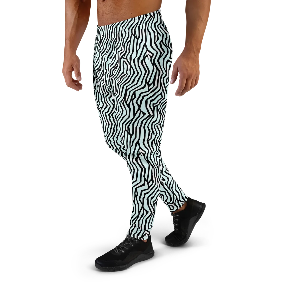 Echoing Stripes on Men's Joggers — Left