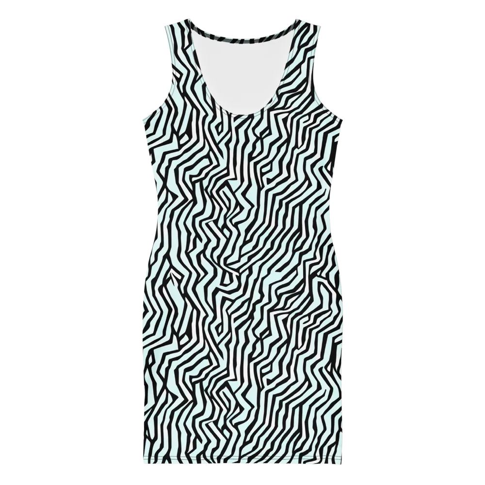 Echoing Stripes on Bodycon Dress — Front