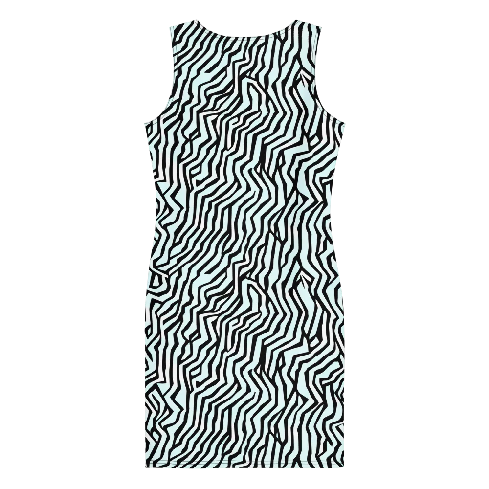 Echoing Stripes on Bodycon Dress — Back