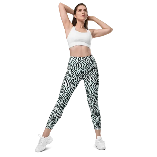 Echoing Stripes on a Leggings with Pockets