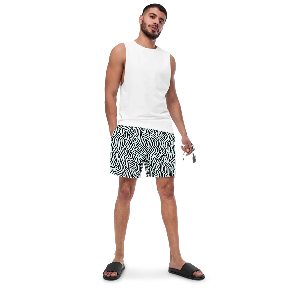 Echoing Stripes on Swim Trunks — Front