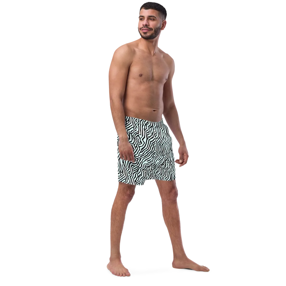 Echoing Stripes on Swim Trunks — Right Front