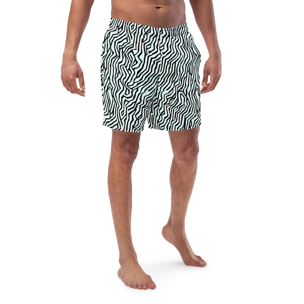 Echoing Stripes on Swim Trunks — Front