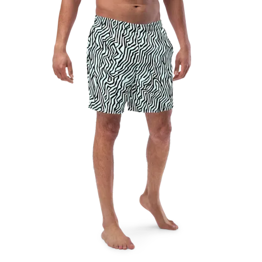 Echoing Stripes on a Swim Trunks