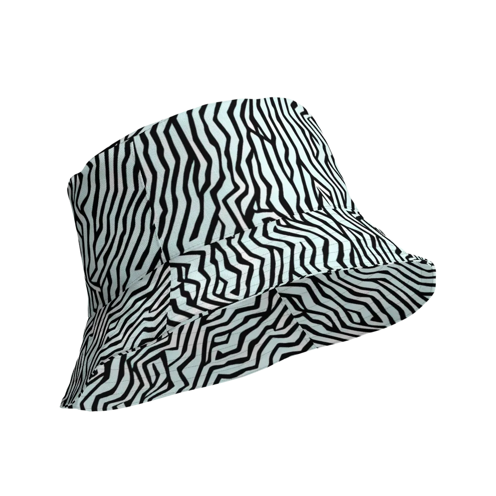Echoing Stripes on Reversible Bucket Hat — Product details Outside