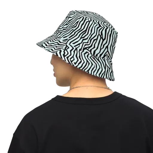 Echoing Stripes on a Reversible Bucket Hat