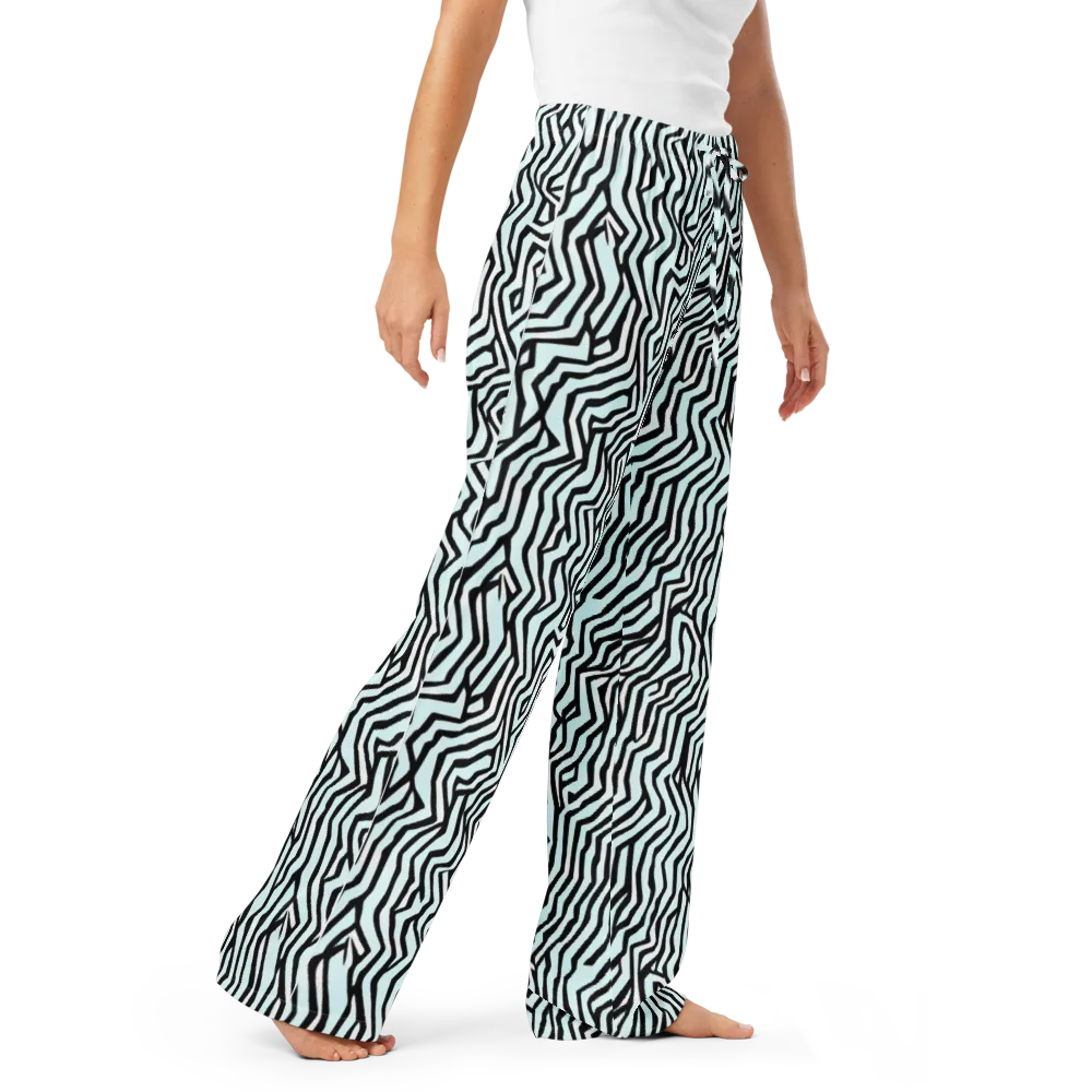 Echoing Stripes on Women's Pajama Pants — Right Front