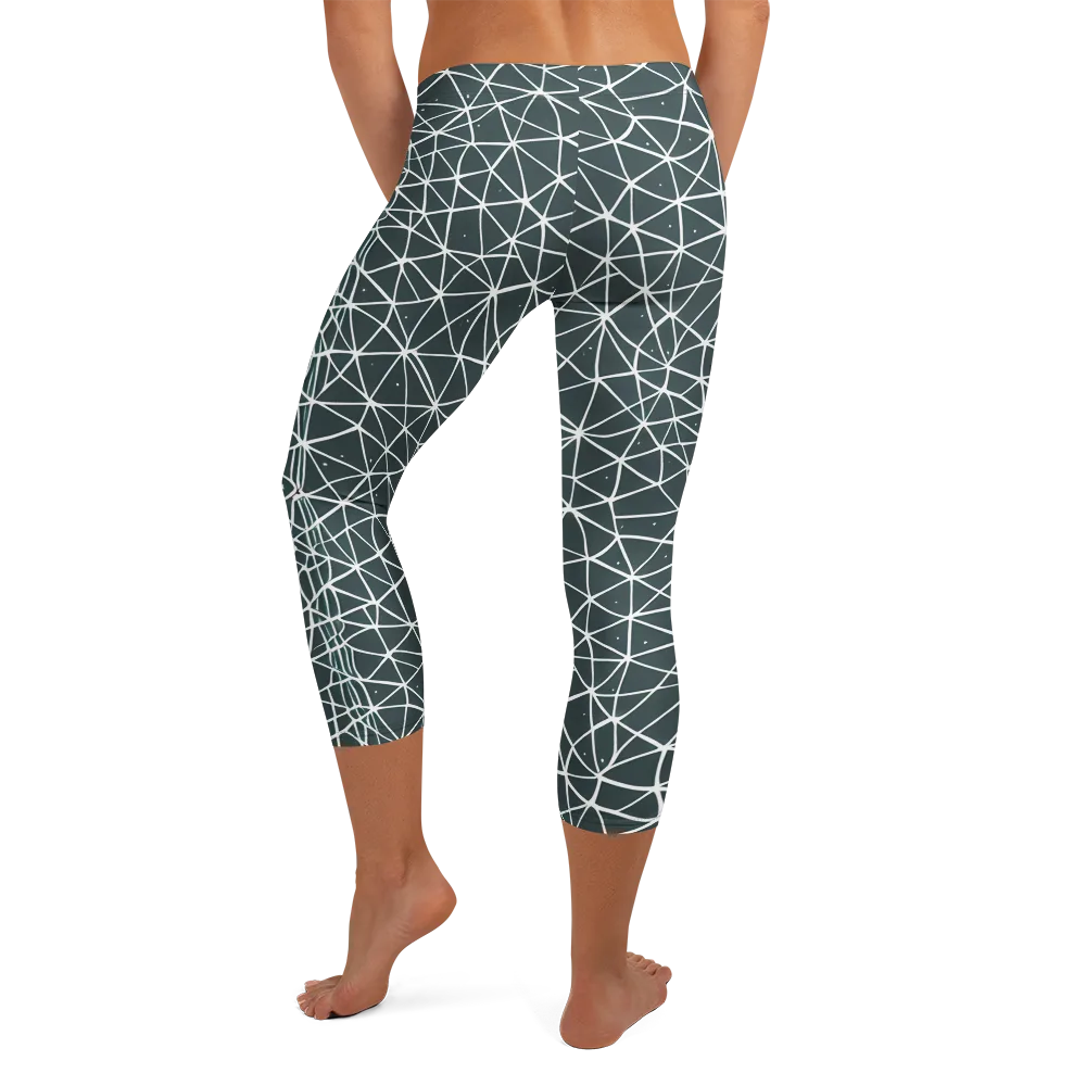 Infinite Interplay on Capri Leggings — Back