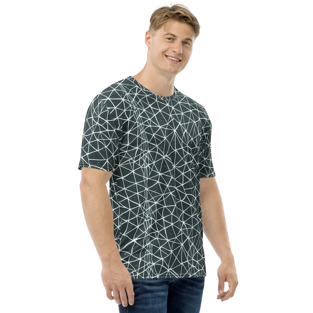 Infinite Interplay on Men's Crew Neck T-Shirt — Right