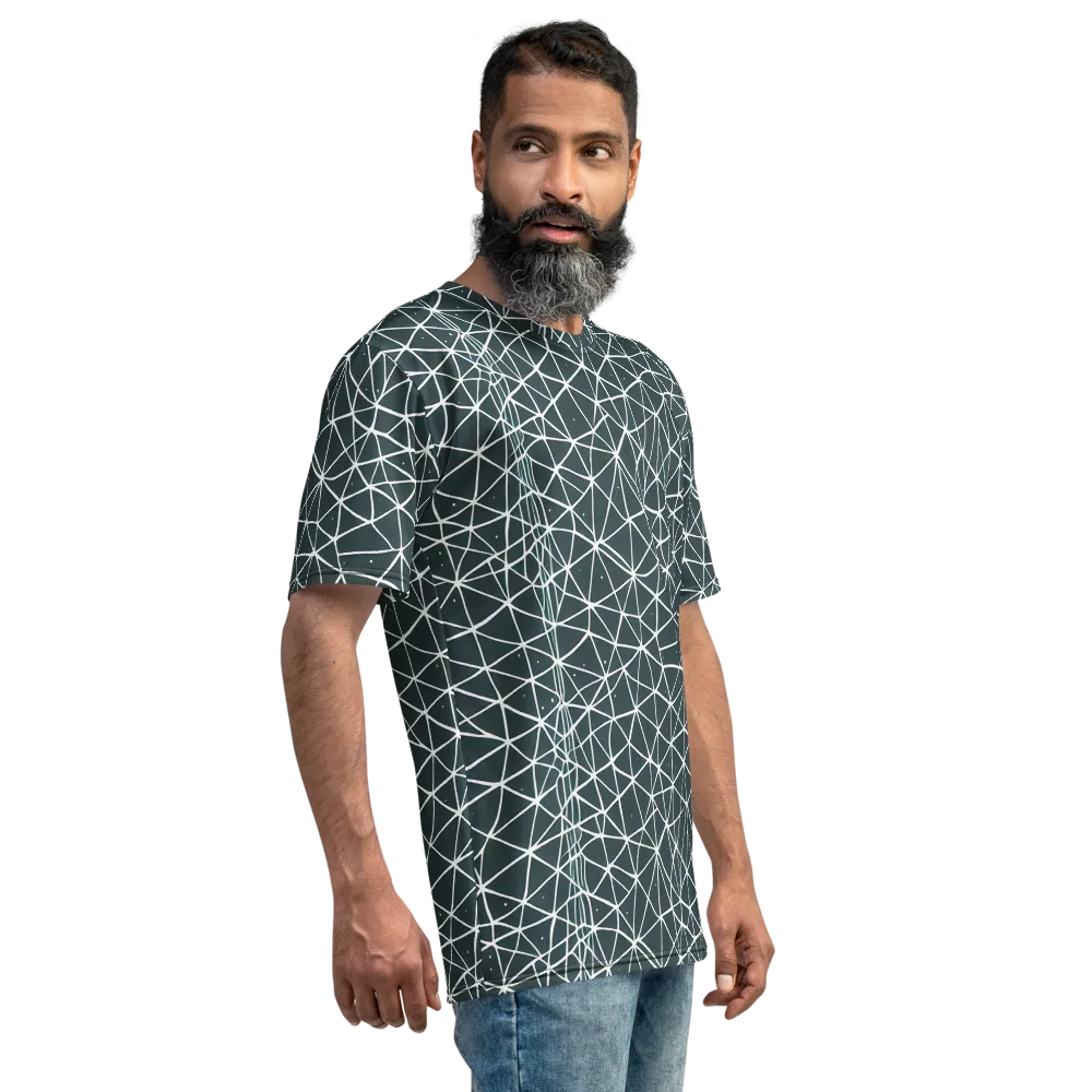 Infinite Interplay on Men's Crew Neck T-Shirt — Right