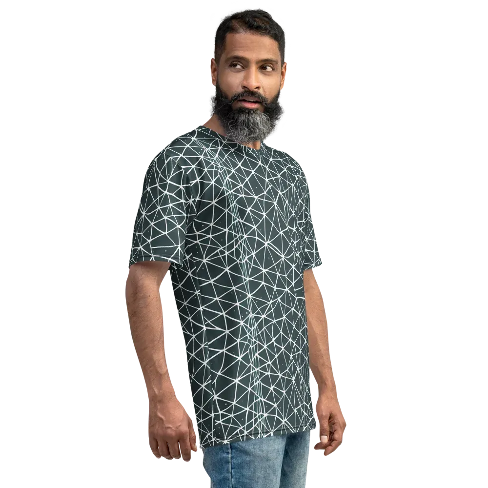 Infinite Interplay on Men's Crew Neck T-Shirt — Right