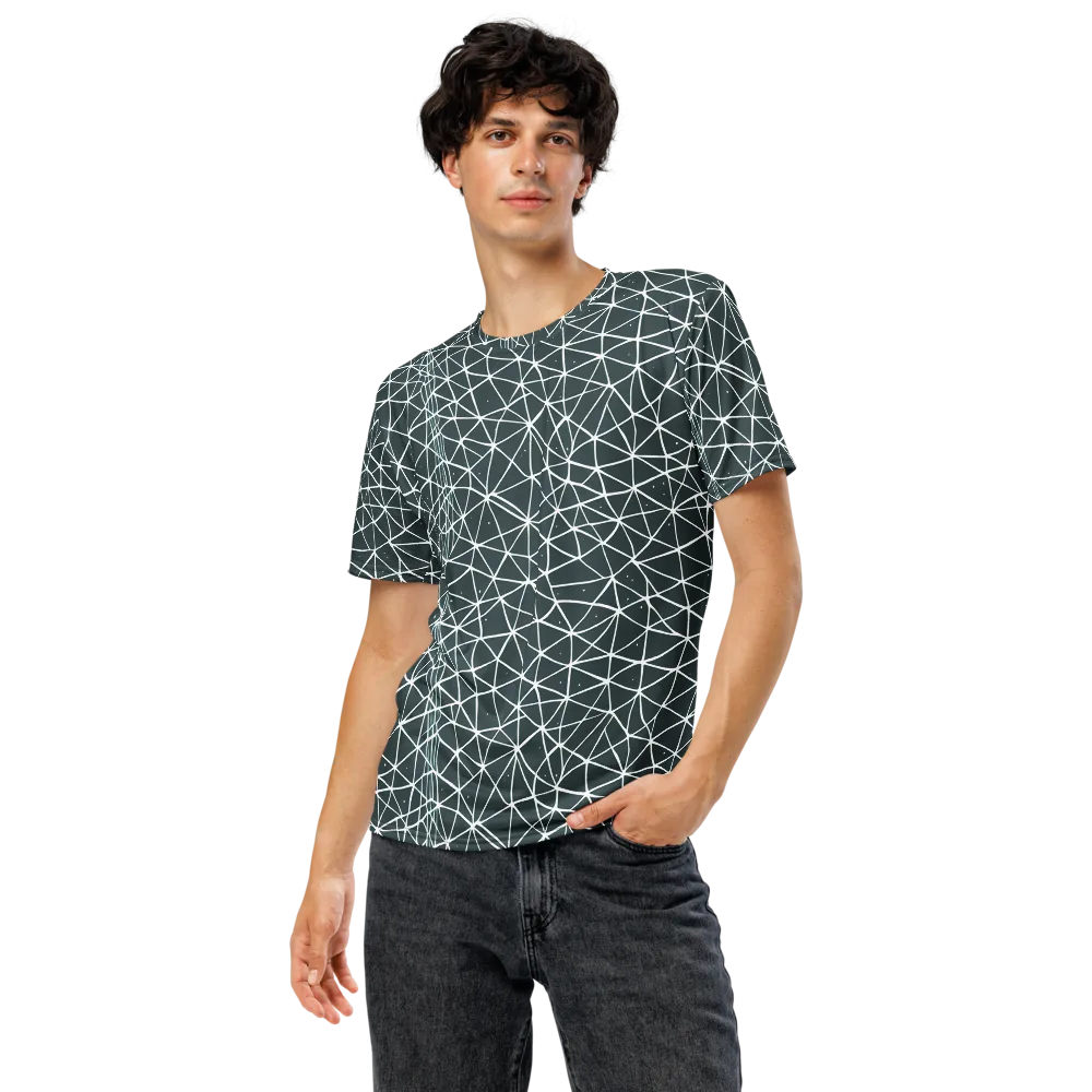 Infinite Interplay on Men's Crew Neck T-Shirt — Front