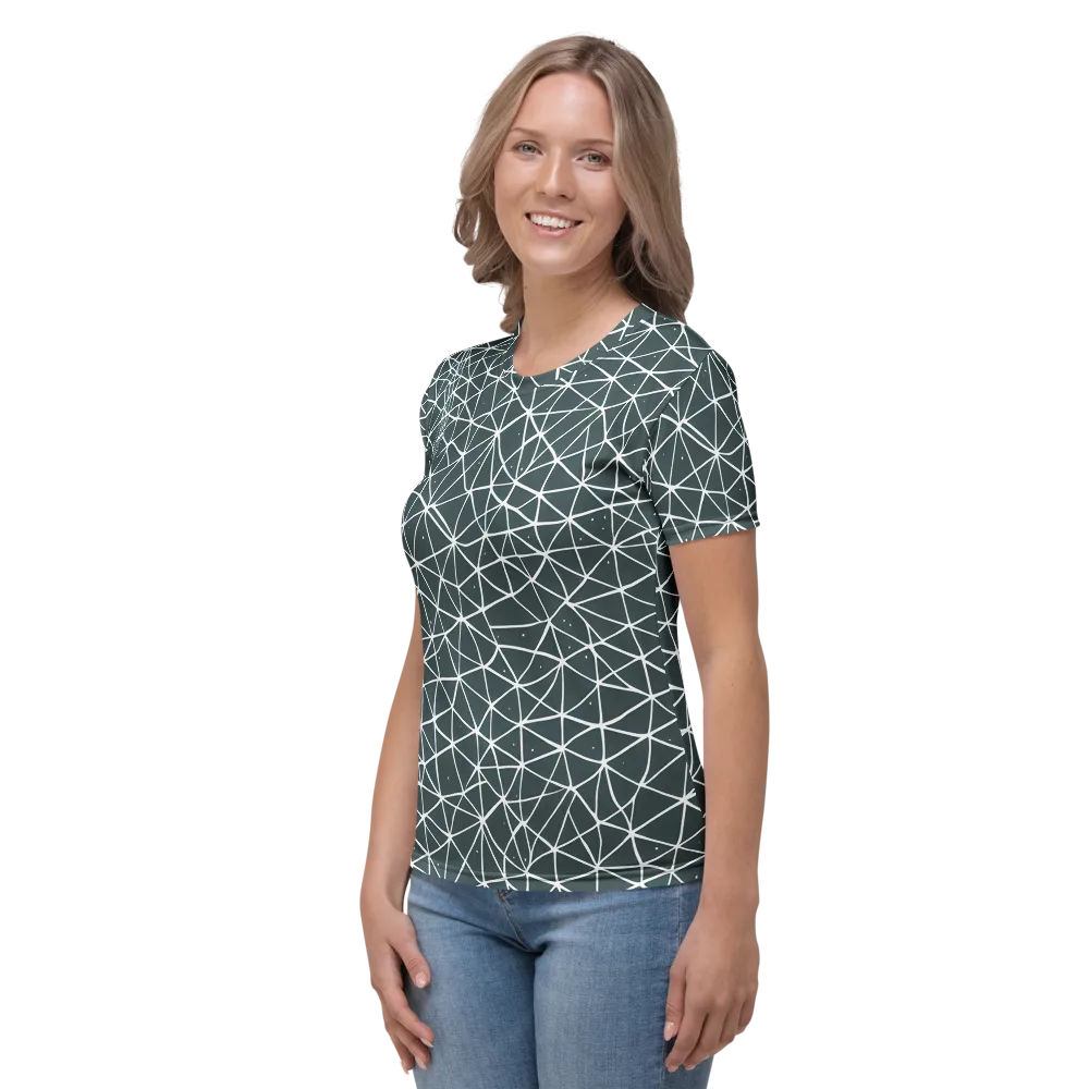 Infinite Interplay on Women's Crew Neck T-Shirt — Left