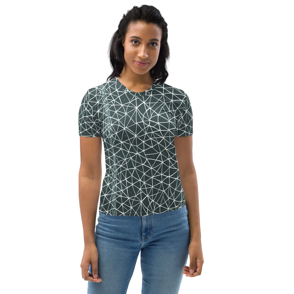 Infinite Interplay on Women's Crew Neck T-Shirt — Front