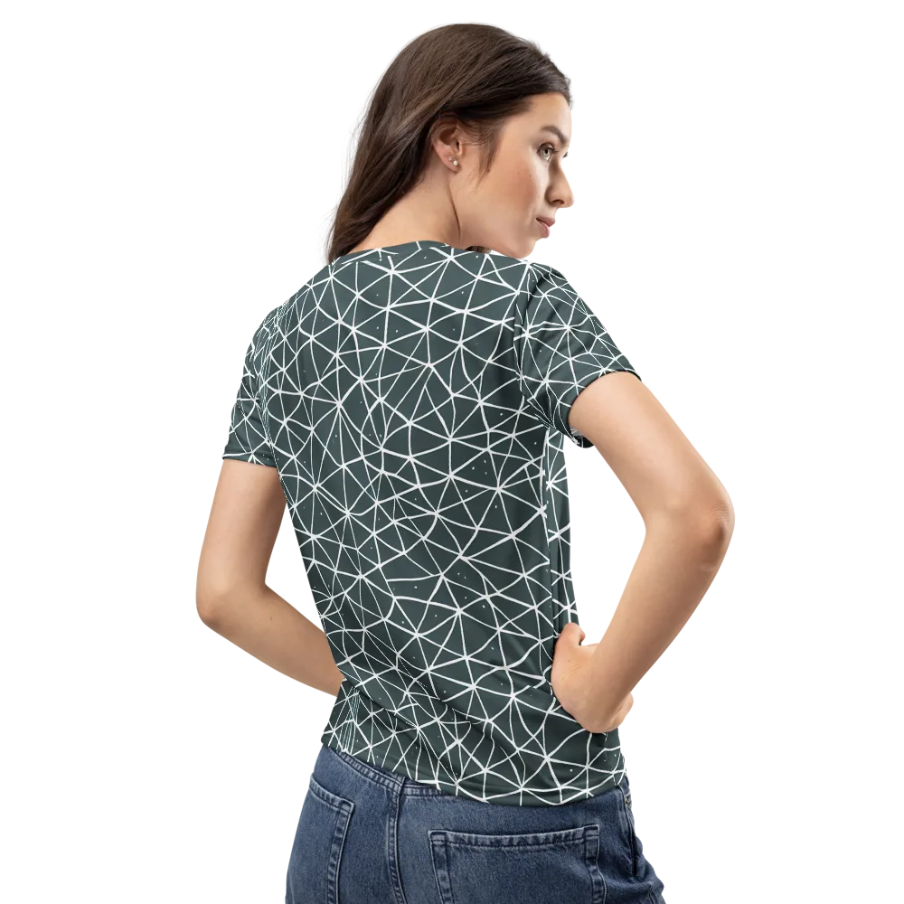 Infinite Interplay on Women's Crew Neck T-Shirt — Back