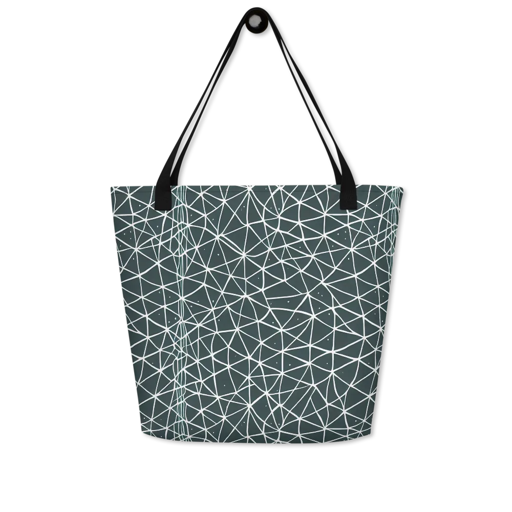 Infinite Interplay on Large Tote Bag W/ Pocket — Front