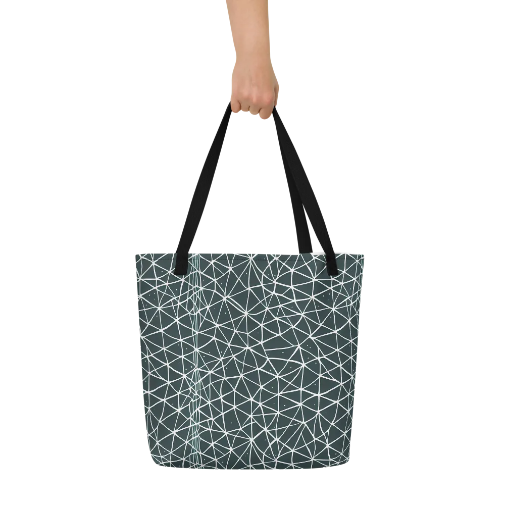 Infinite Interplay on Large Tote Bag W/ Pocket — Front