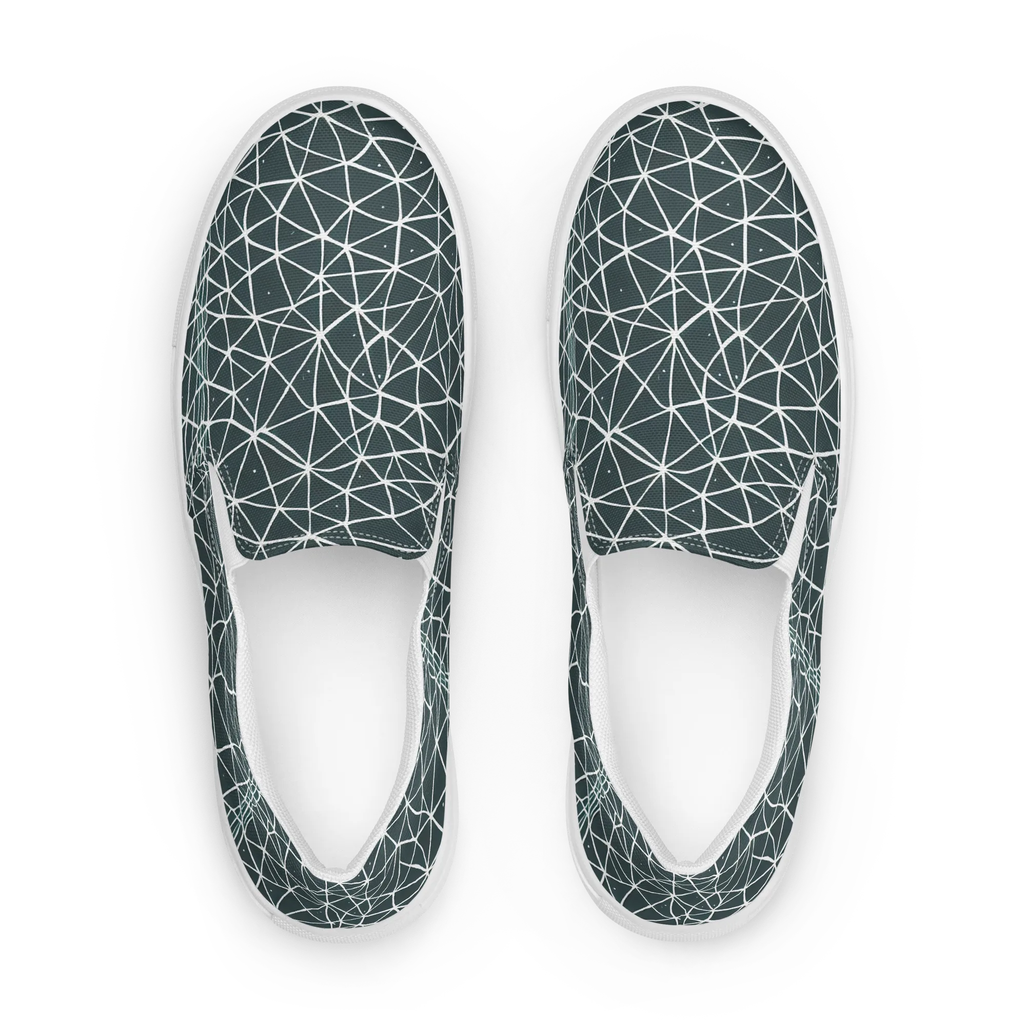 Infinite Interplay on Women's Slip-On Canvas Shoes — Front