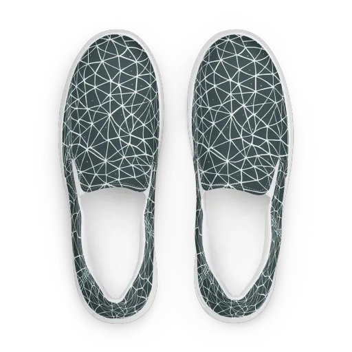 Infinite Interplay on a Women's Slip-On Canvas Shoes