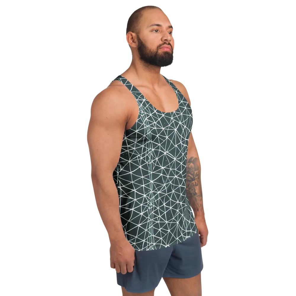 Infinite Interplay on Men's Tank Top — Right Front