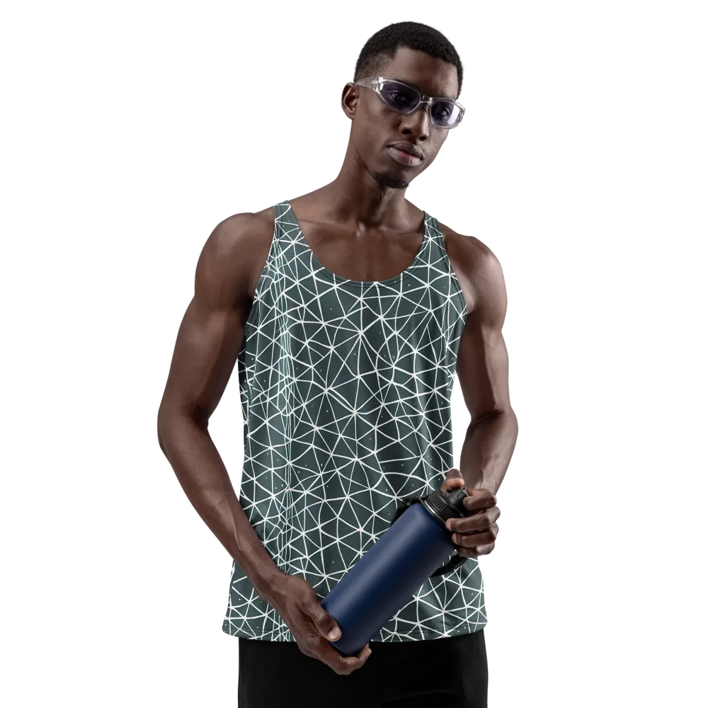 Infinite Interplay on Men's Tank Top — Front