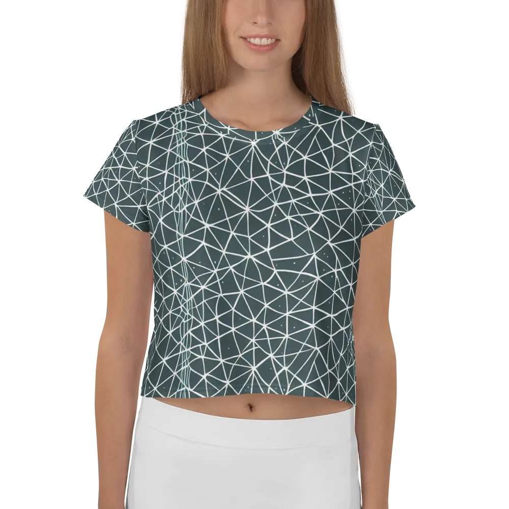 Infinite Interplay on Crop Tee — Front