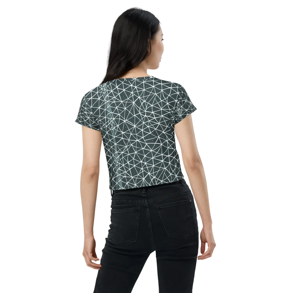 Infinite Interplay on Crop Tee — Back