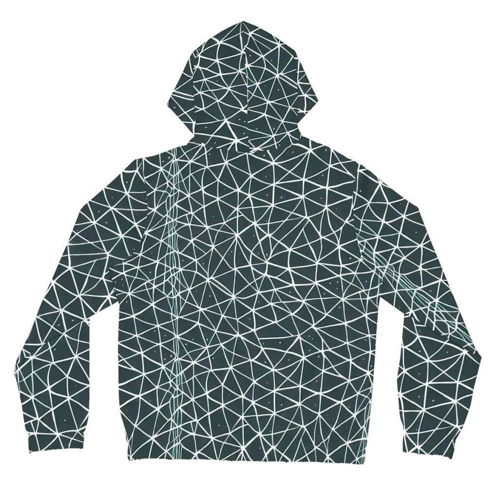 Infinite Interplay on Women's Full-Zip Hoodie — Back
