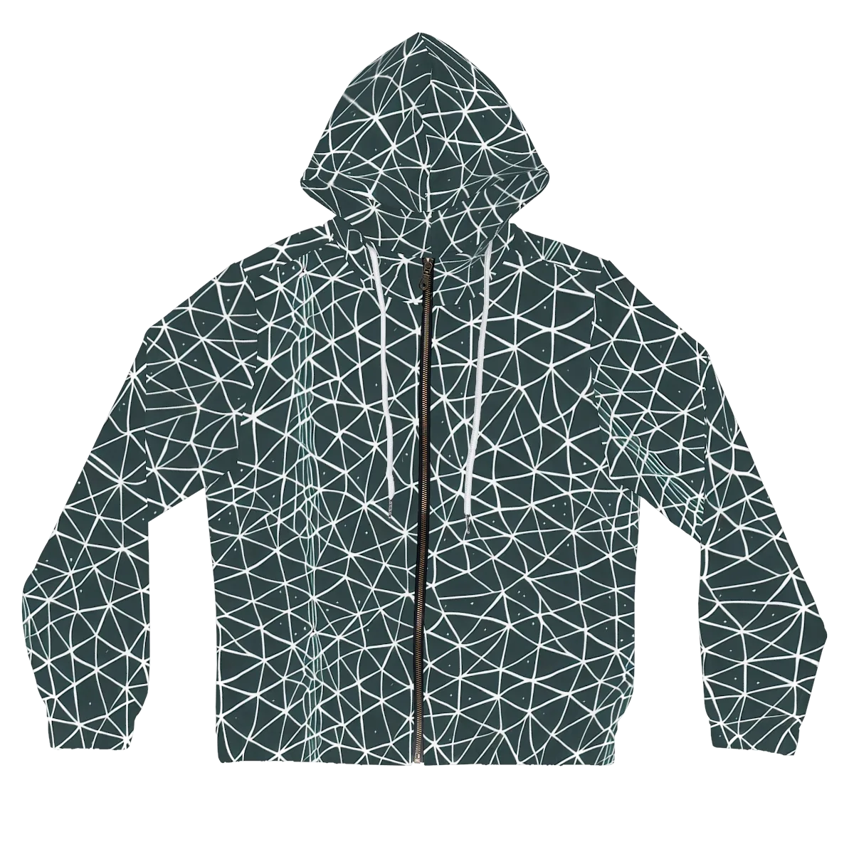 Infinite Interplay on Women's Full-Zip Hoodie — Front