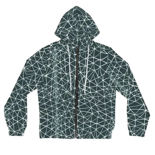 Infinite Interplay on a Women's Full-Zip Hoodie