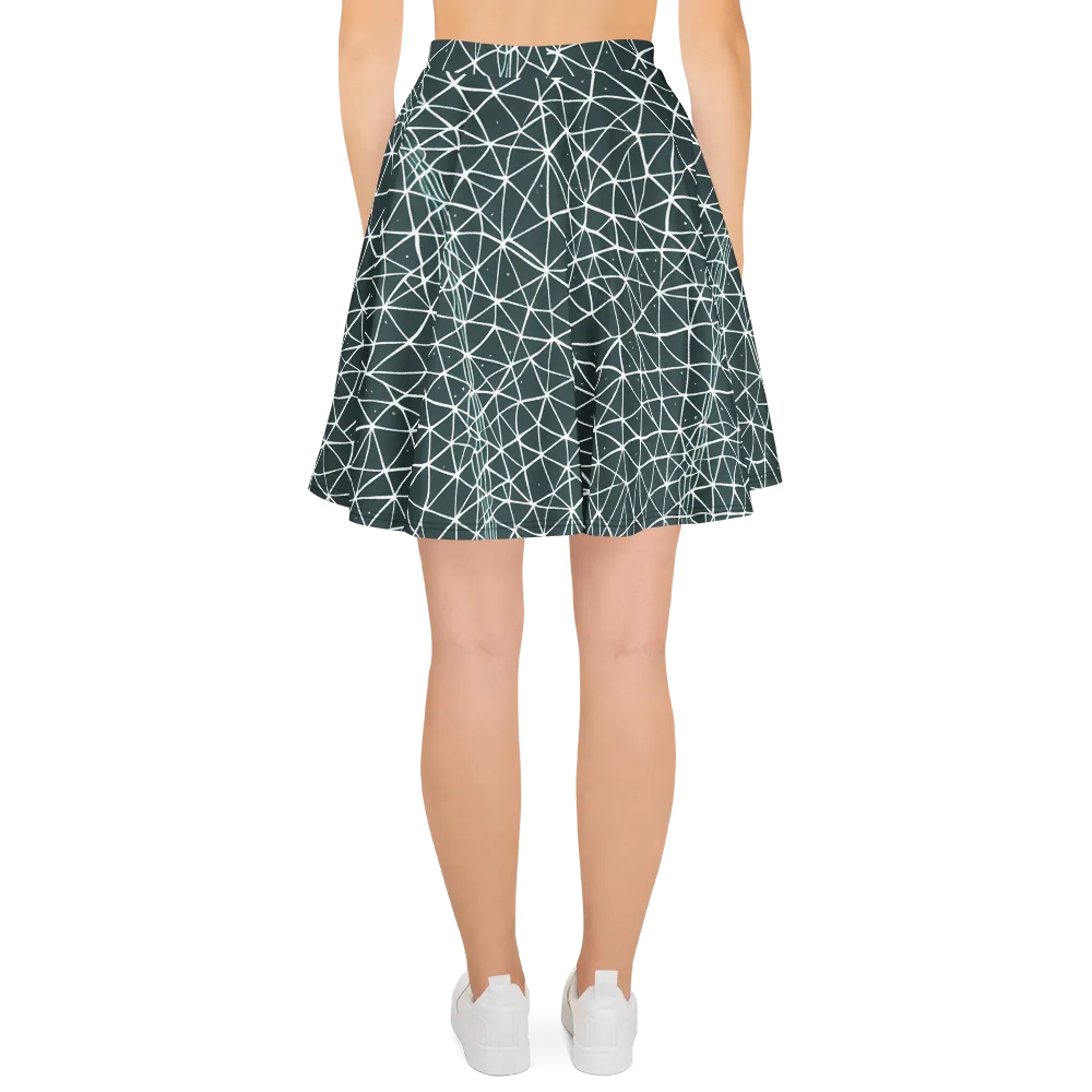 Infinite Interplay on Skater Skirt — Back