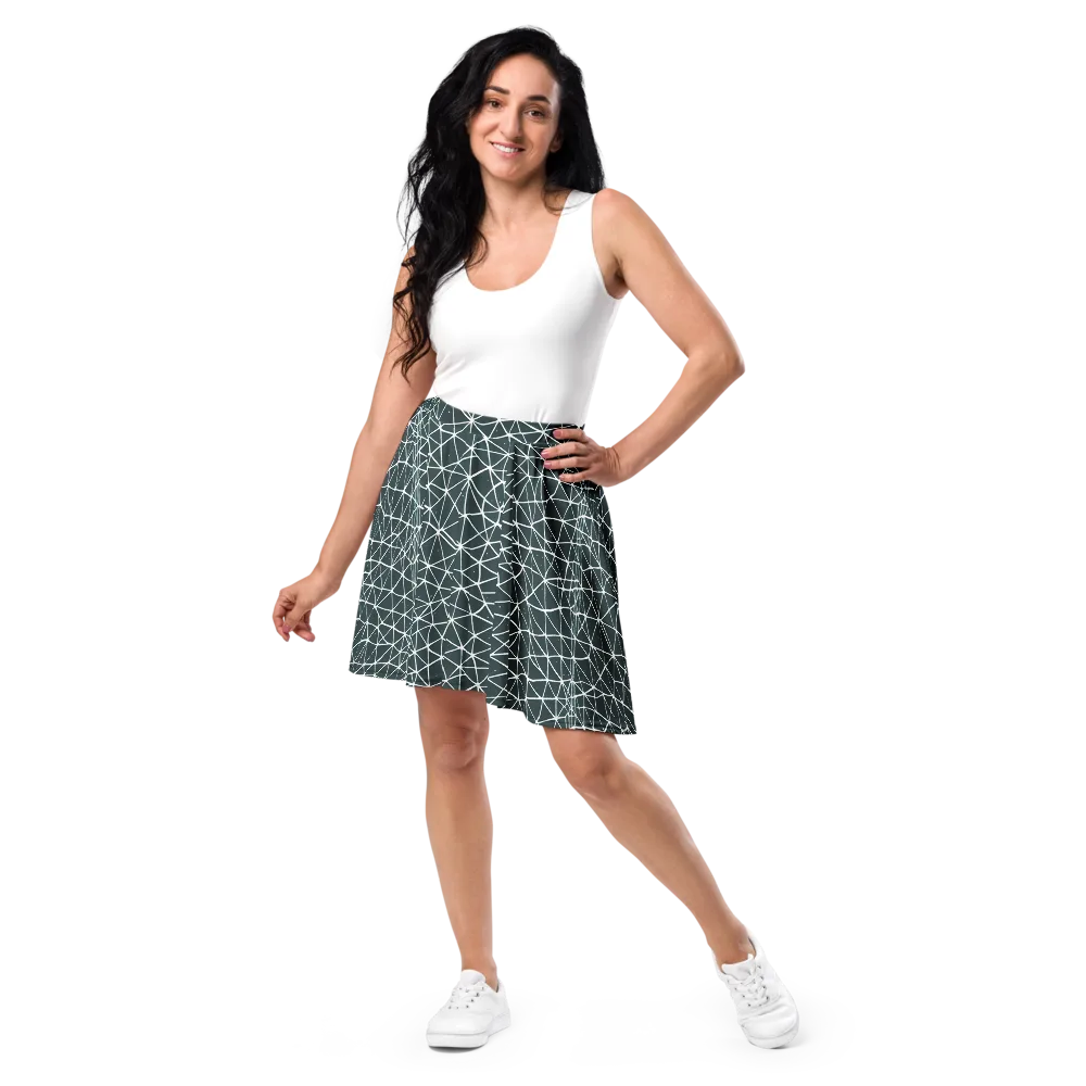 Infinite Interplay on Skater Skirt — Front