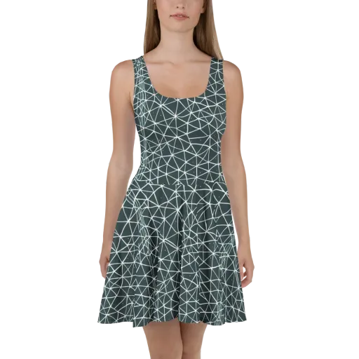 Infinite Interplay on a Skater Dress