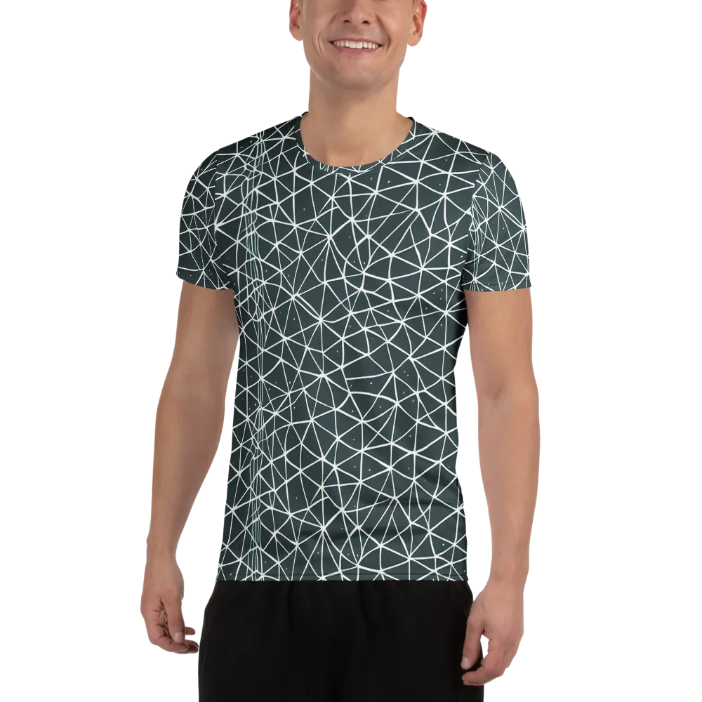 Infinite Interplay on Men's Athletic T-Shirt — Front