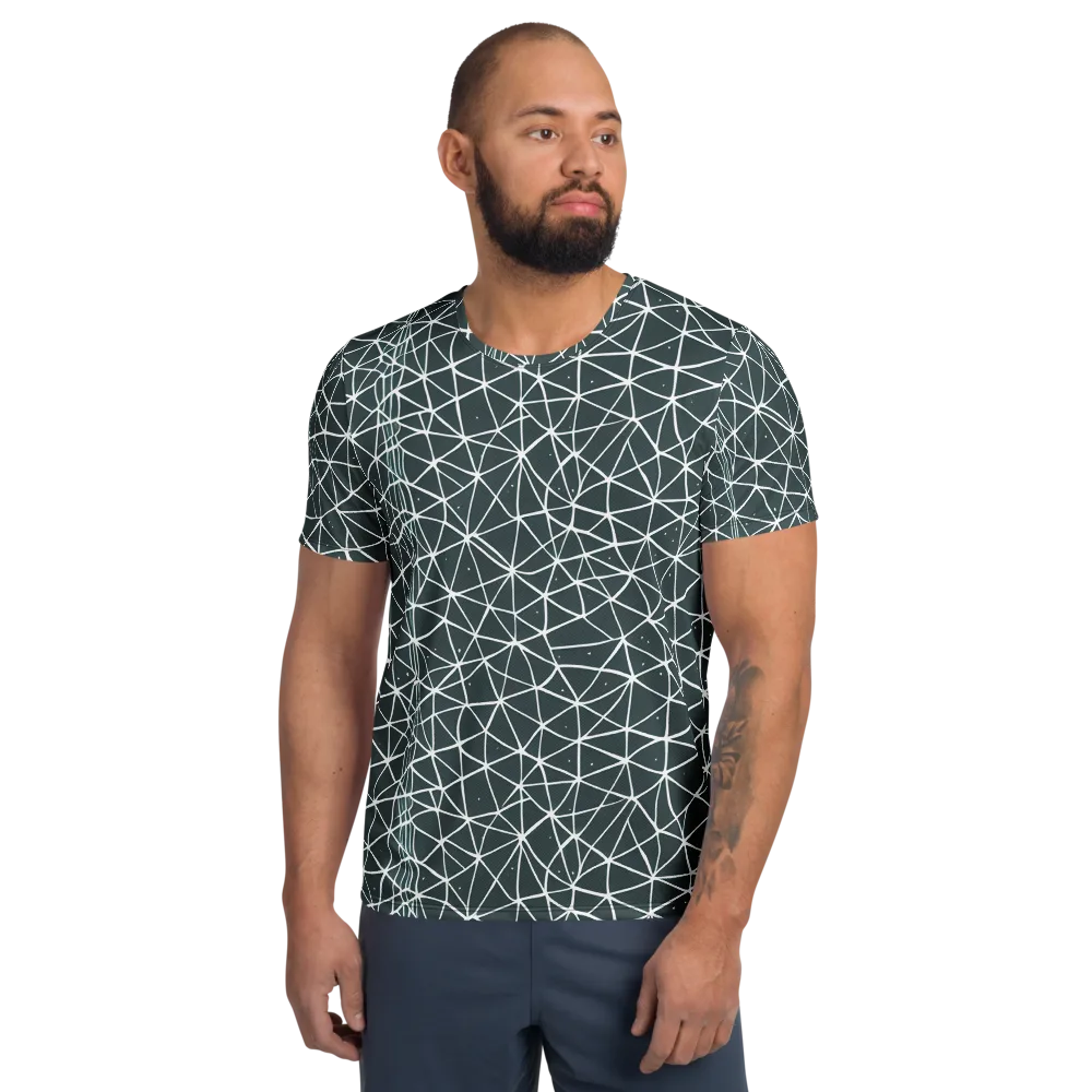 Infinite Interplay on Men's Athletic T-Shirt — Front