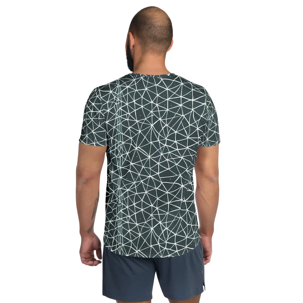 Infinite Interplay on Men's Athletic T-Shirt — Back