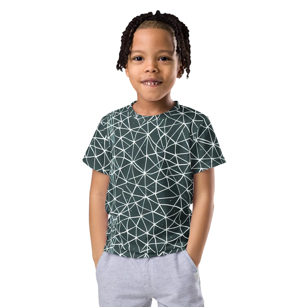 Infinite Interplay on Kids Crew Neck T-Shirt — Front