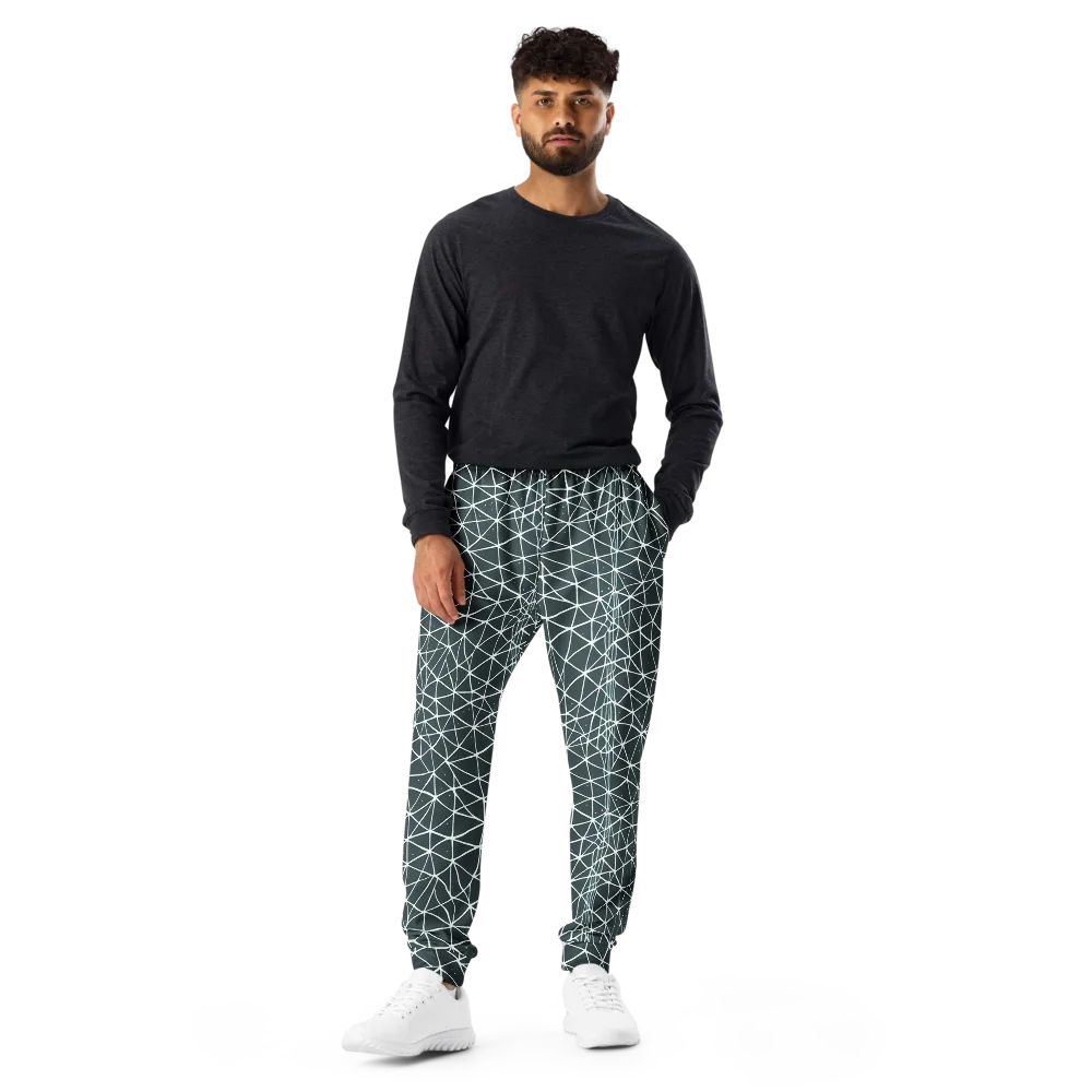 Infinite Interplay on Men's Joggers — Front