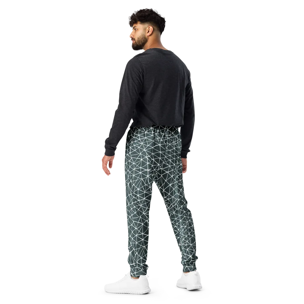 Infinite Interplay on Men's Joggers — Back