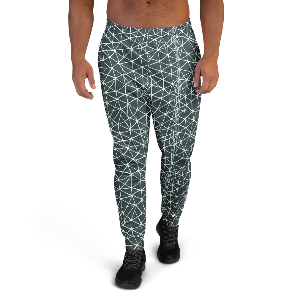Infinite Interplay on Men's Joggers — Front